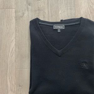 Express Black V-Neck Sweater